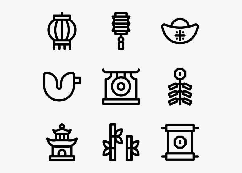 Chinese New Year - Information Icons, transparent png download