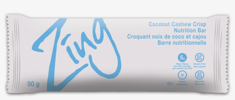 Coconut Cashew Crisp, Png - Zing Bars, transparent png download