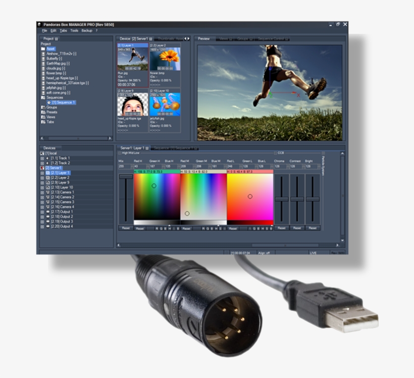 Pandoras Box Manager Pro Software Dmx Link In - Coolux Pandoras Box Manager, transparent png download