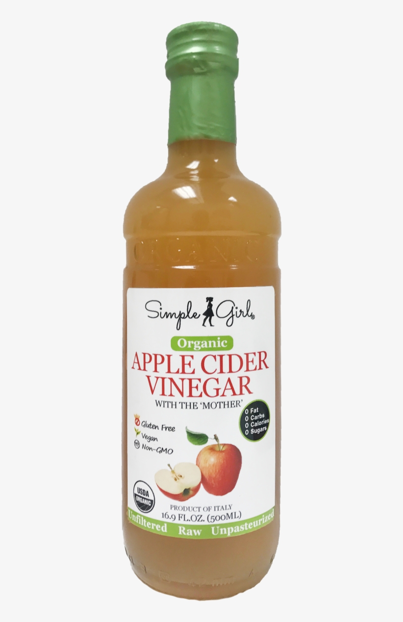 Simple Girl Organic Apple Cider Vinegar - Simple Girl, transparent png download