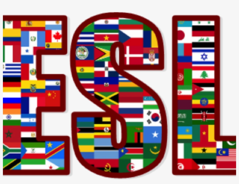 Esl English As A Second Language - Flag Collage, transparent png download