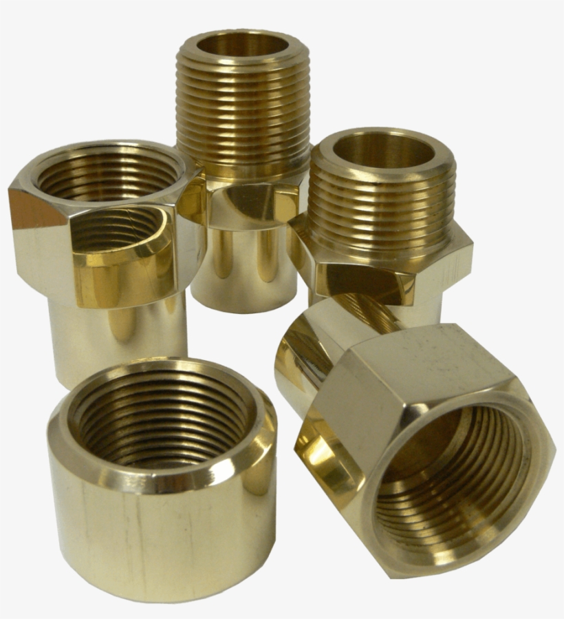 Brass Tube To Pipe Adapters - Nipple, transparent png download