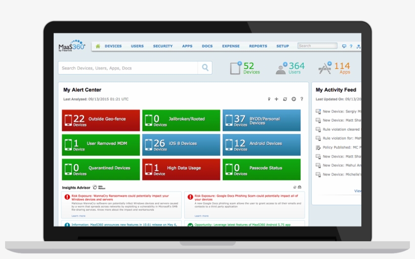 Ibm Maas360 Dashboard - Computer Icon, transparent png download