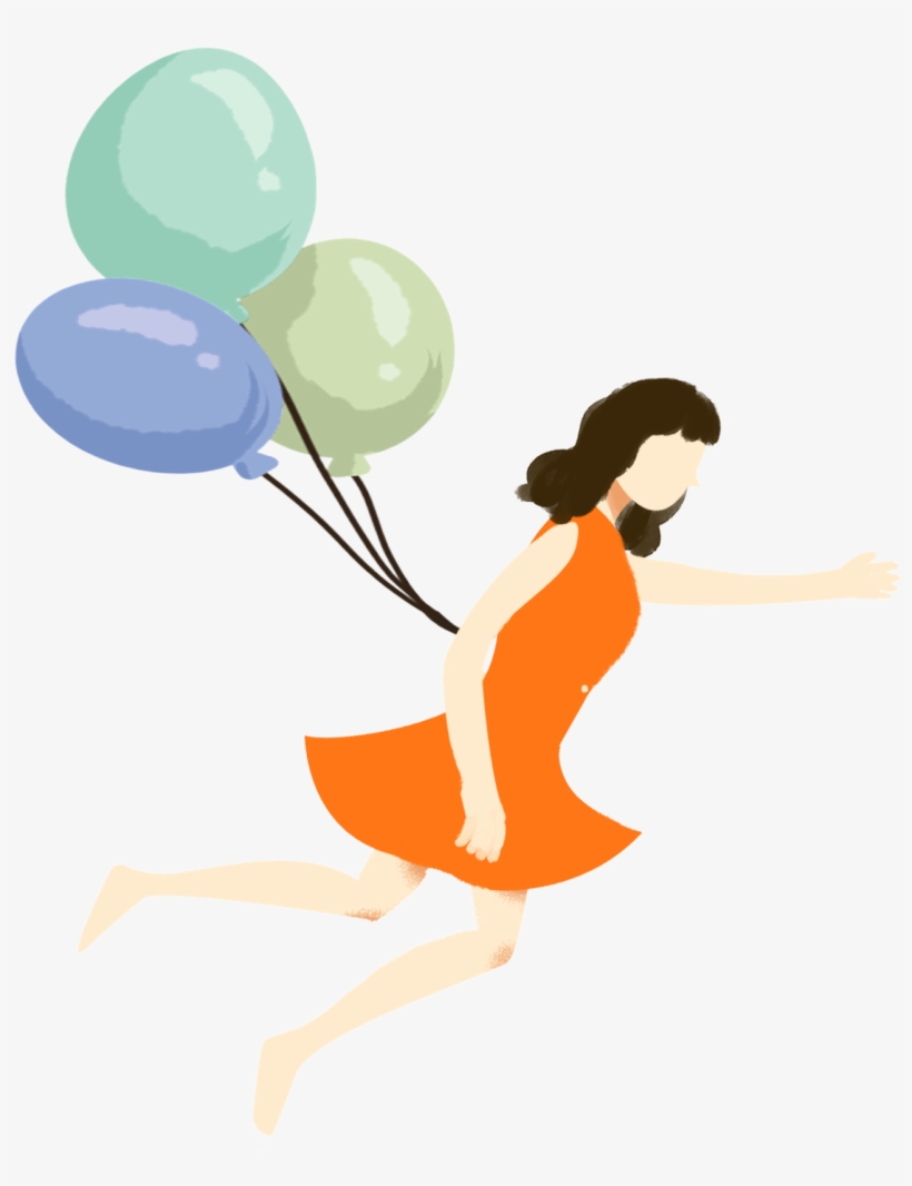 Cartoon Fresh Girl Person Png And Psd - Illustration, transparent png download