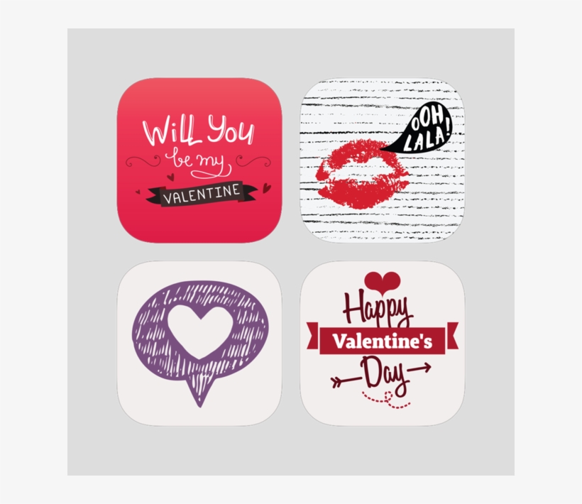 Love And Valentines Bundle - Label, transparent png download