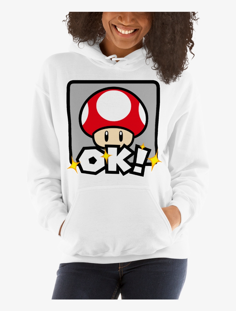 Toad The Citizen Of The Mushroom Kingdom Of Super Mario - Sweatshirt, transparent png download