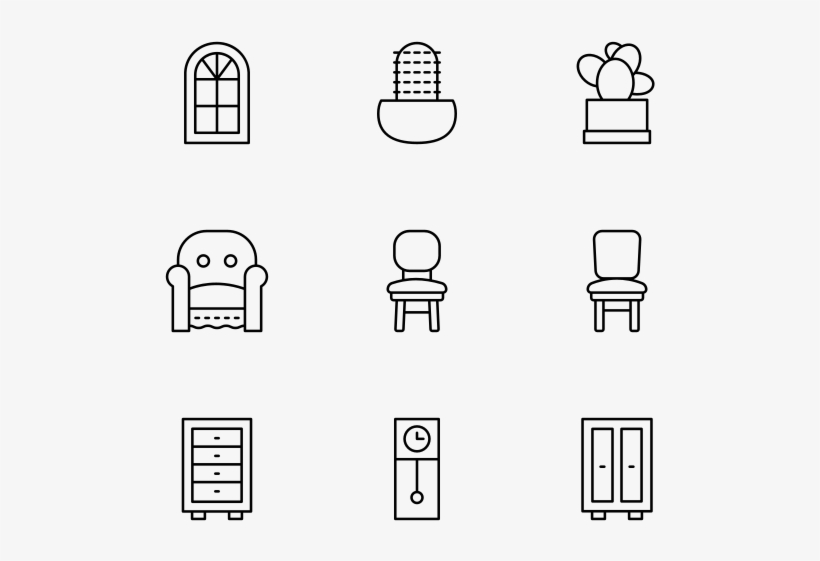 Interiors - Line Art, transparent png download