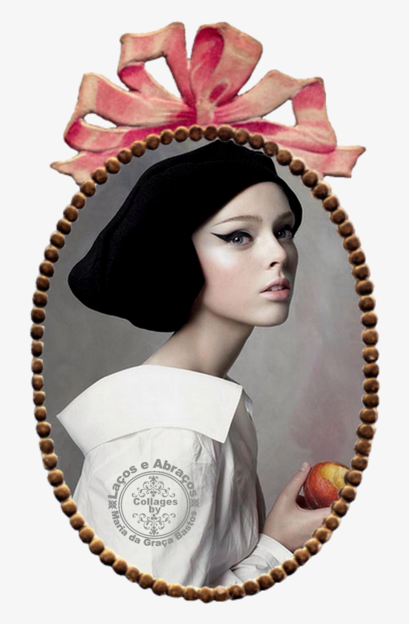 Moldura Oval - Steven Meisel Coco Rocha, transparent png download