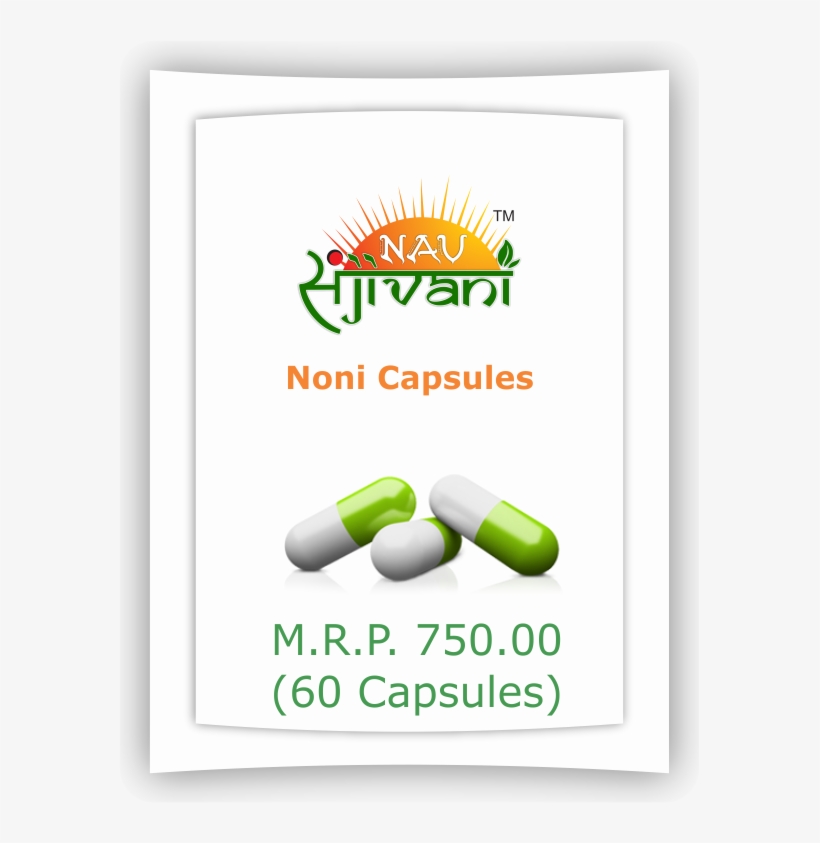 Noni 60 Capsules - Pills, transparent png download