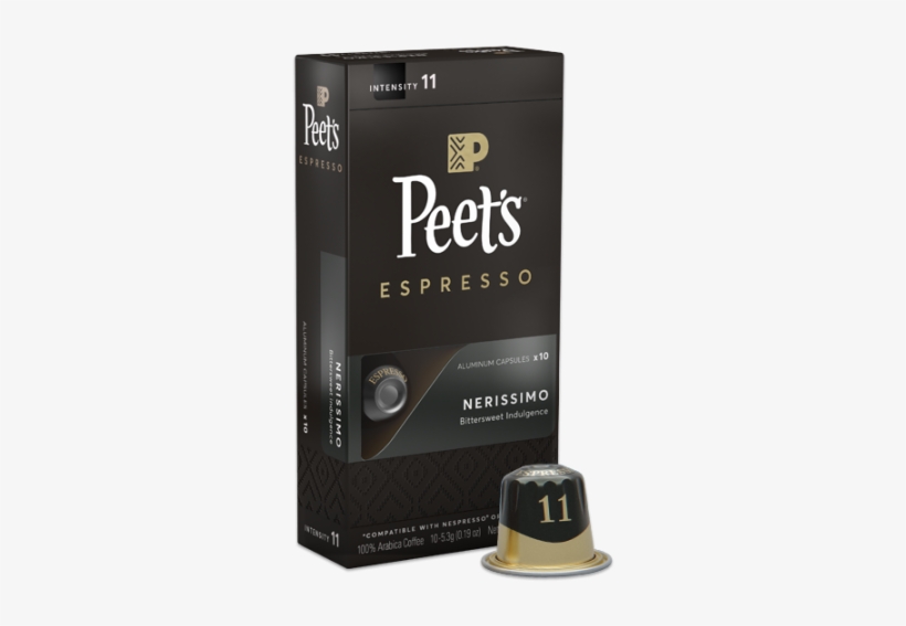 Nerissimo Espresso Capsules - Peet's Coffee & Tea, transparent png download