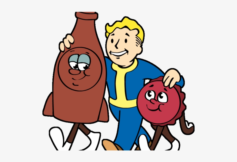 Fallout Clipart Pip Boy - Fallout Bottle And Cappy, transparent png download