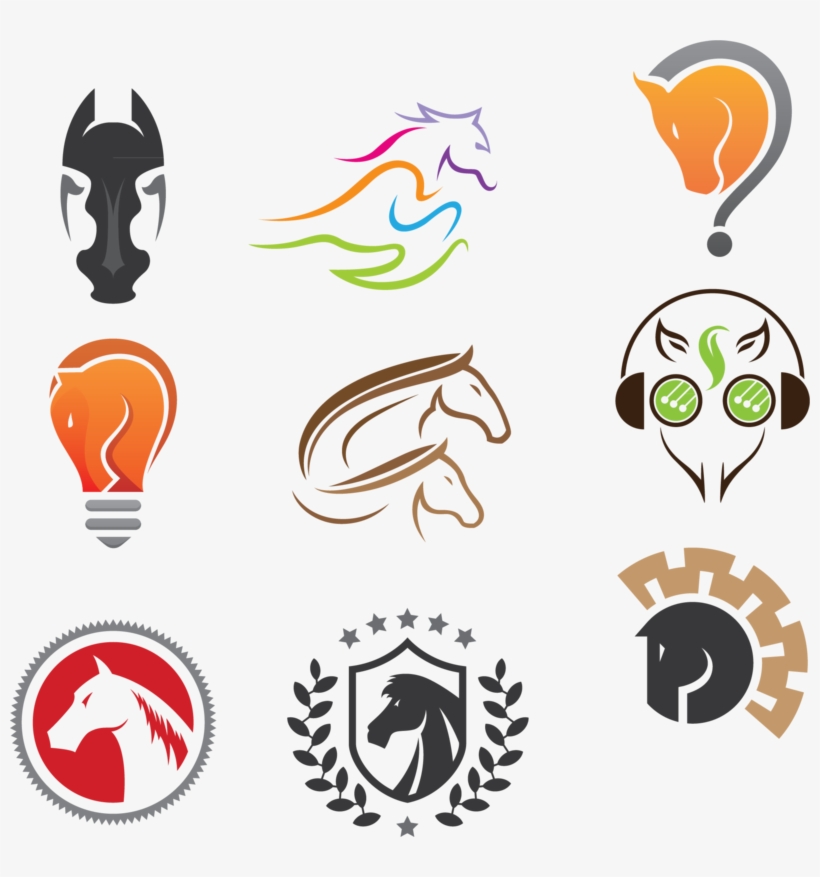 Logo Horse Vector Design Download Free Image - Logo, transparent png download