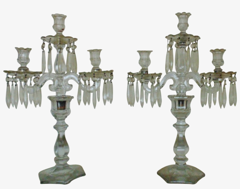 Cma-864 - 1l - Glass Candle Holders Antique, transparent png download