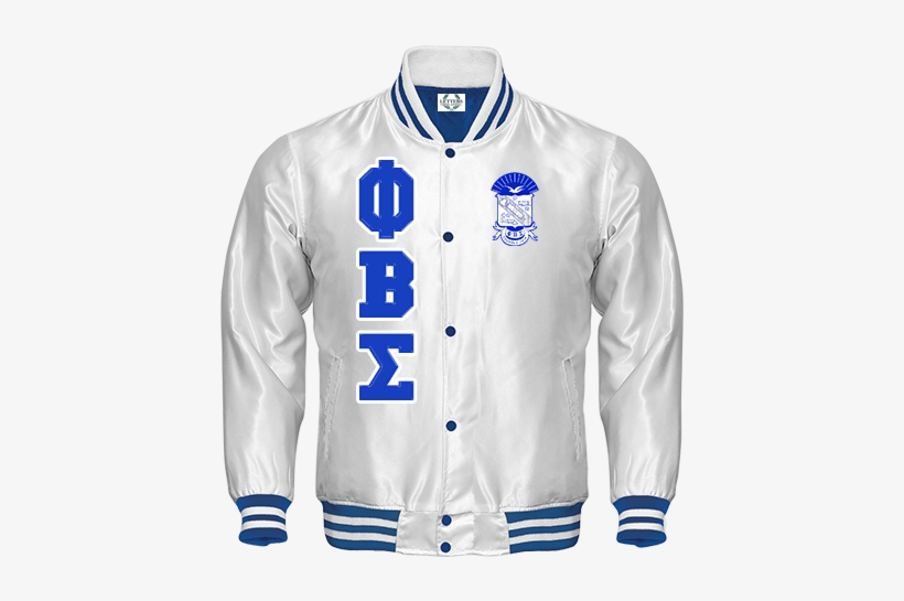 Phi Beta Sigma Satin Baseball Bomber Jacket - Phi Beta Satin Greek Jackets, transparent png download