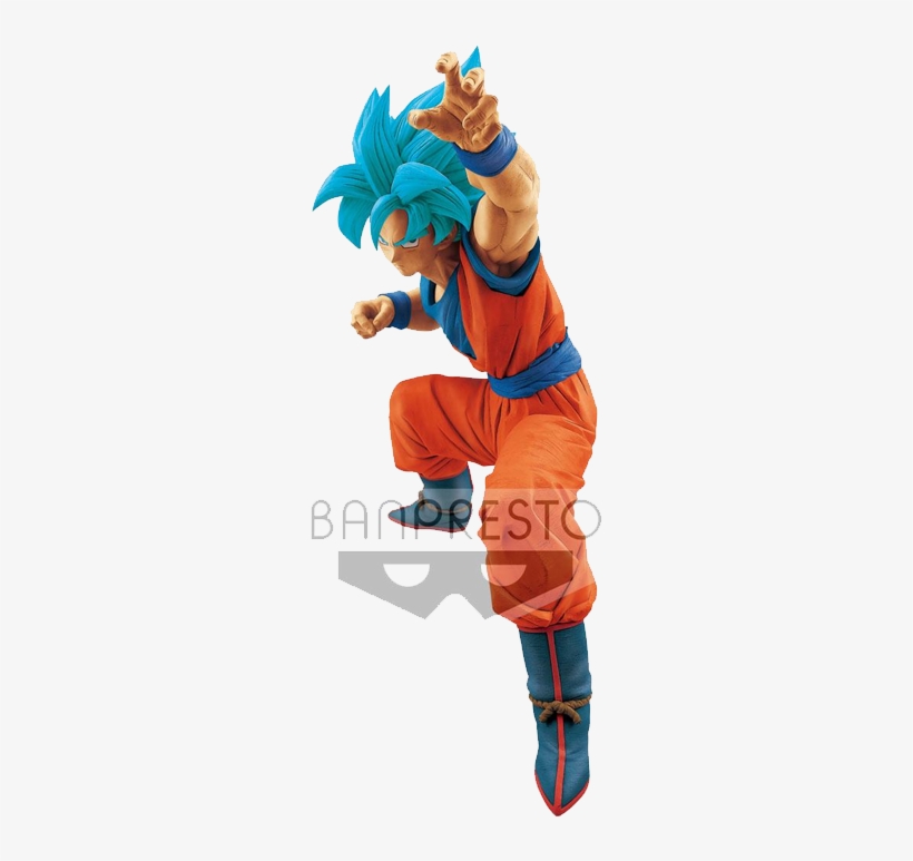 Dragonball Super Big Size Figure Ssgss Goku - Goku Super Saiyan Blue Figure, transparent png download