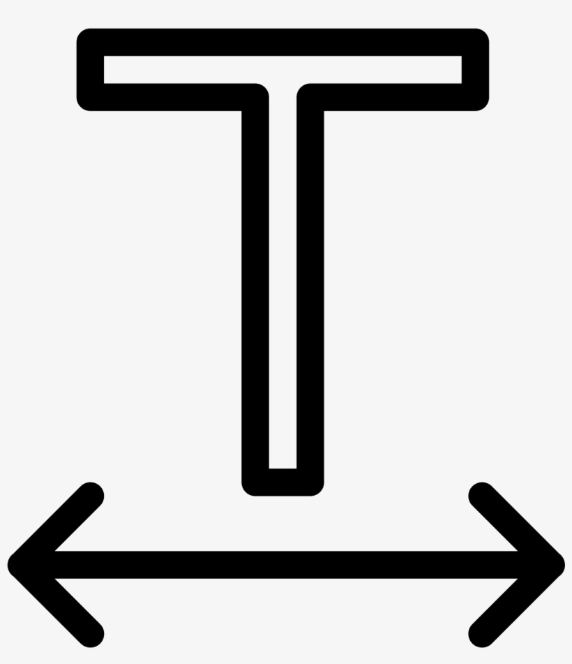Text Width Icon - Текст Иконка, transparent png download