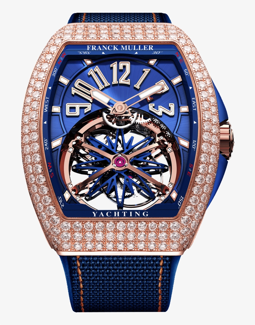 V 45 T Gr Cs D - Franck Muller Vanguard Yachting Tourbillon, transparent png download
