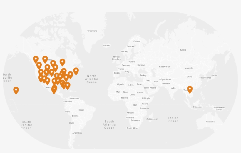 Carboncure World Map - Circle, transparent png download