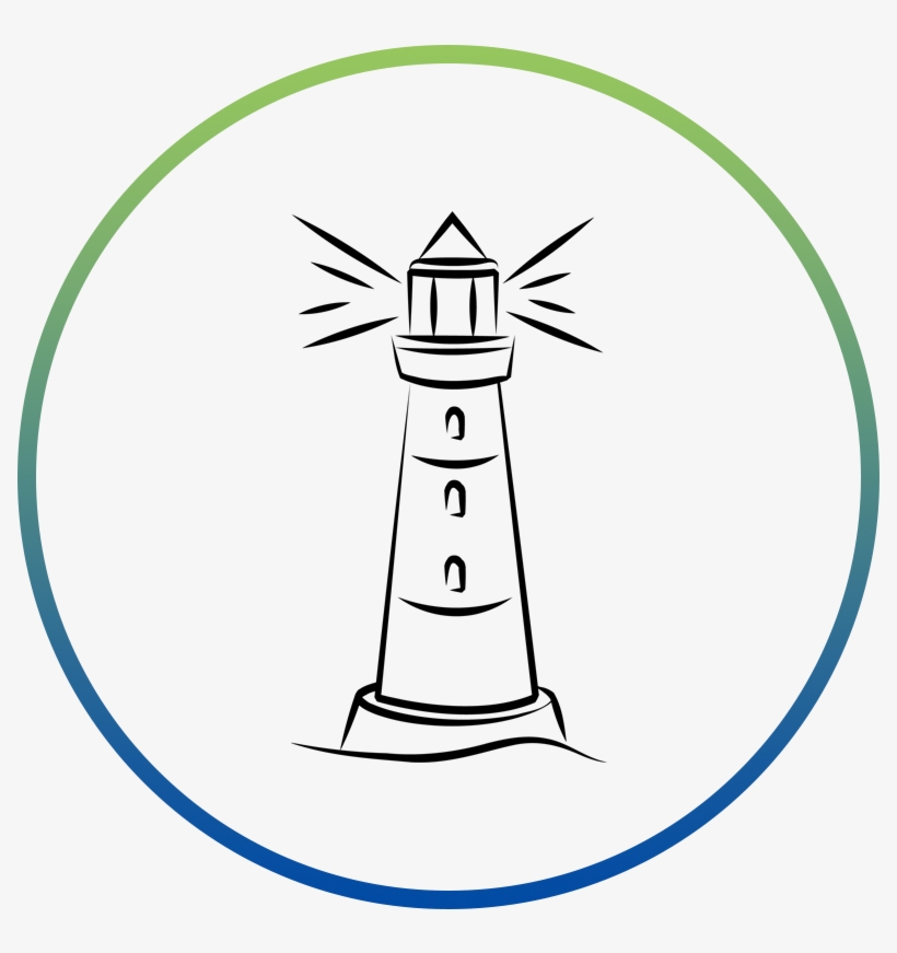 Lighthouse Clipart Democracy - Line Art, transparent png download
