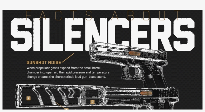 This Awesome Infographic Shows How Silencers Actually - Trigger, transparent png download