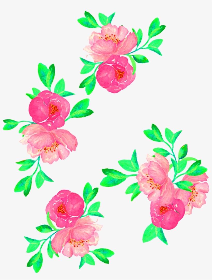 Vector Flower For Textile Print - Rosa Glauca, transparent png download