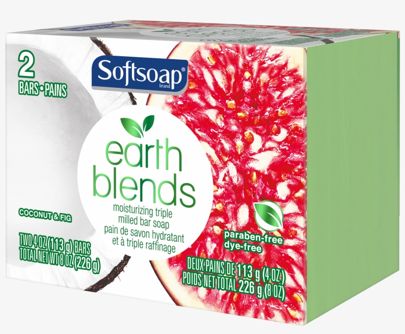 Softsoap Earth Blends Bar Soap, Coconut & Fig, Two - Softsoap Earth Blends Bar Soap, transparent png download