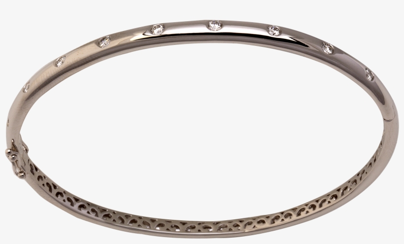 Diamond Set Bangle - Bangle, transparent png download