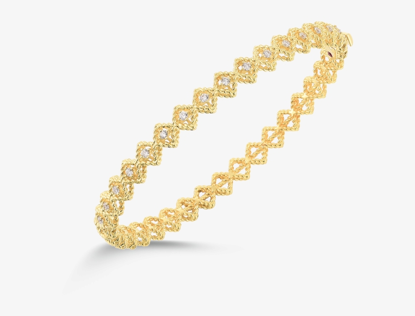 Roberto Coin New Barocco Single Row 18k Yellow Gold - Bracelet, transparent png download