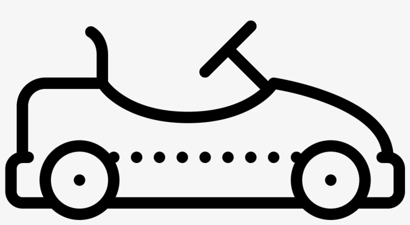 Go Kart Icon - Go Carts Clipart Black And White, transparent png download
