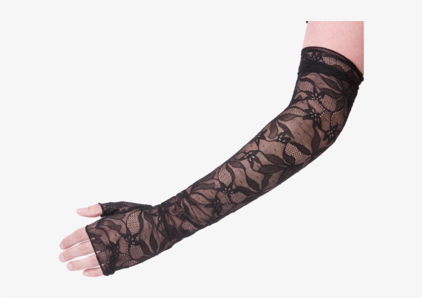 Long Lace Mitten - Tights, transparent png download