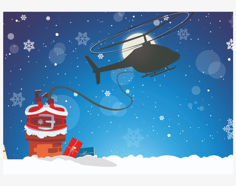 Charity Christmas Cards When Santa Got Stuck In The - Illustration, transparent png download