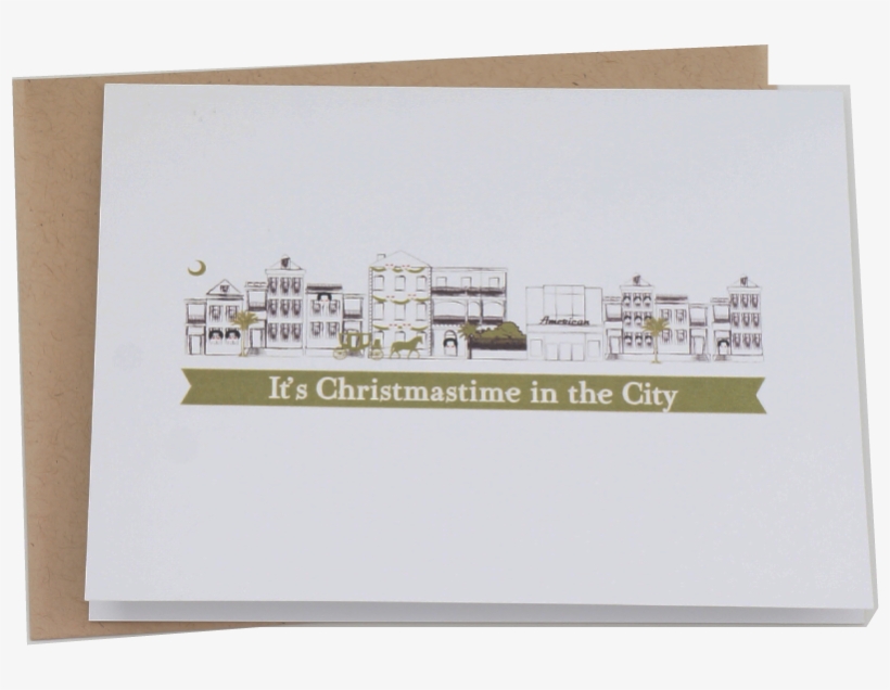 Christmas Time In The City Charleston Christmas Card - Cruiseferry, transparent png download