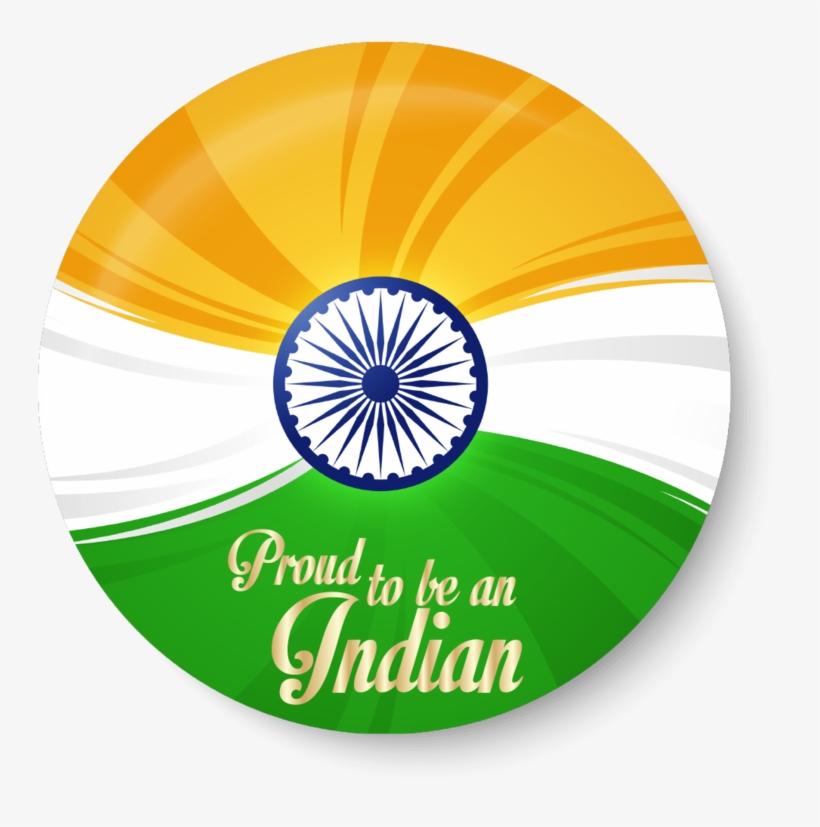 Proud To Be An Indian I Indian Flag Fridge Magnet - Indian Flag With Proud To Be An Indian, transparent png download