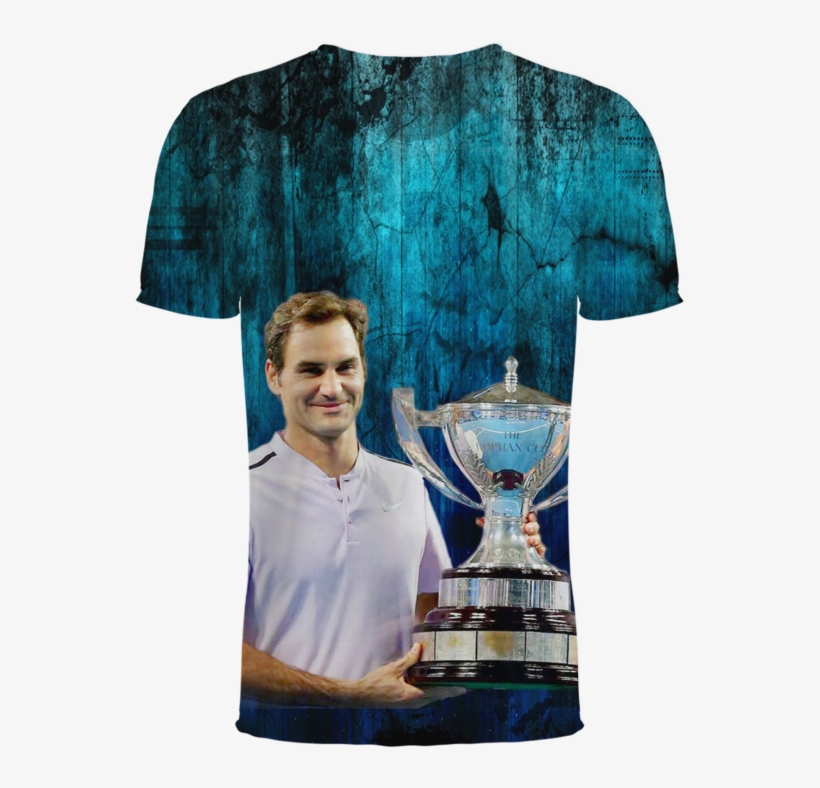 Federer Tennis 3d T-shirt - Trophy, transparent png download