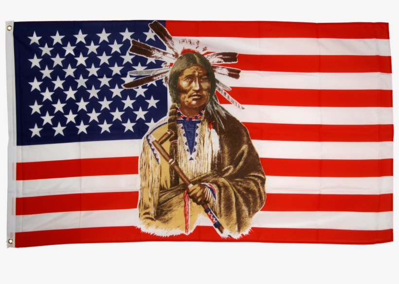 Usa With Indian Flag - Patriotic Map Of United States, transparent png download