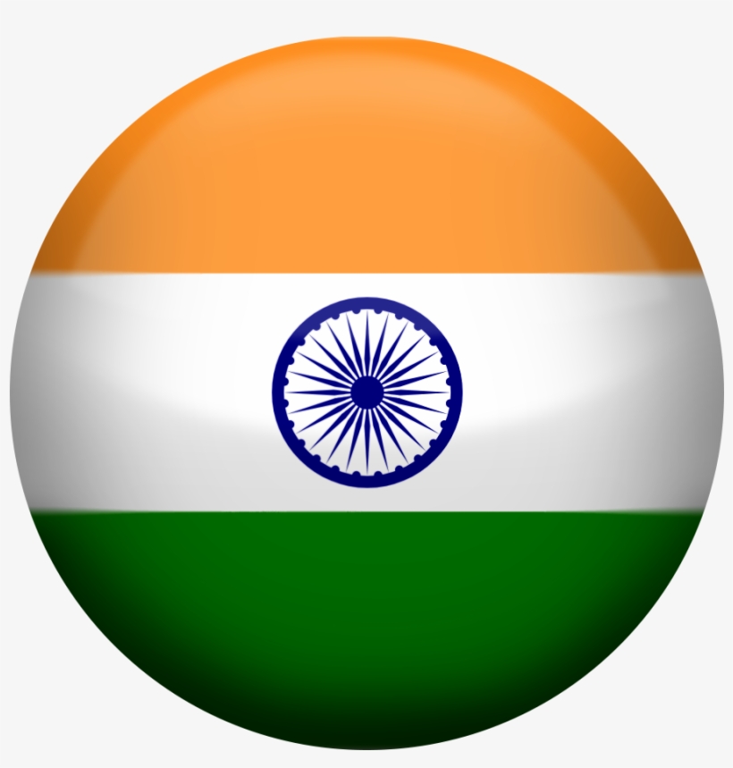 Indian Flag Button - India Flag, transparent png download