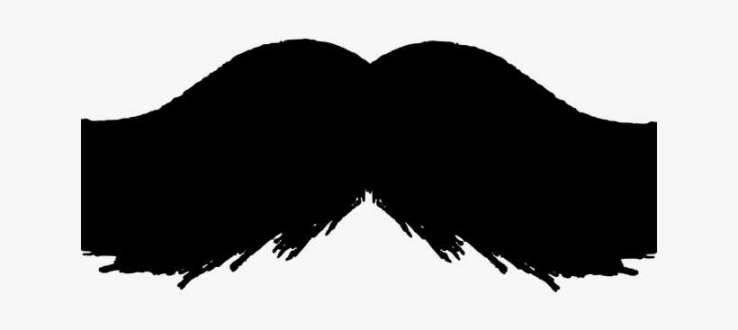 Mustache Clipart Mooch - Handlebar Mustache Clipart, transparent png download