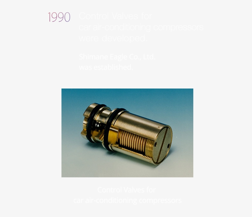 1990 Control Valves For Car Air-conditioning Compressors - Lens, transparent png download