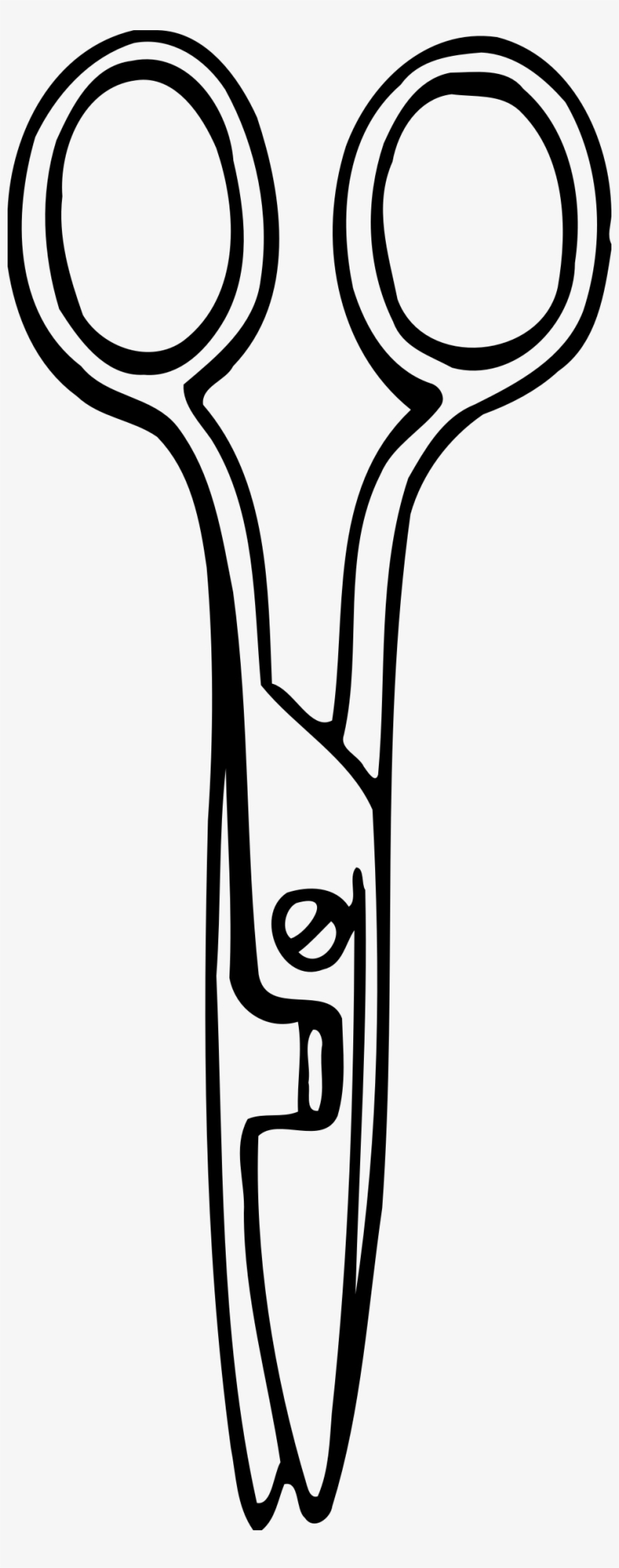 Big Image - White Scissors Drawing Png, transparent png download