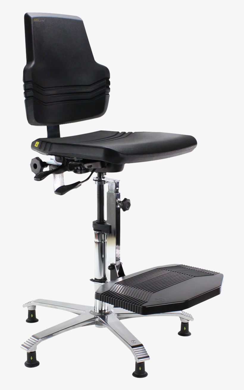 Score At Work 4408 Esd Standard Chair With Adjustable - Hoge Bureaustoel Met Voetsteun, transparent png download