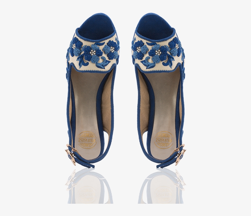 Blue Floret - Ballet Flat, transparent png download