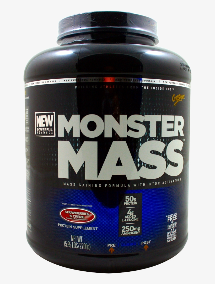 Cytosport Monster Mass Strawberries And Creme - Cyto Sports Monster Mass, transparent png download