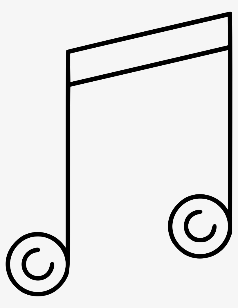 Music Notes Comments - Line Art, transparent png download