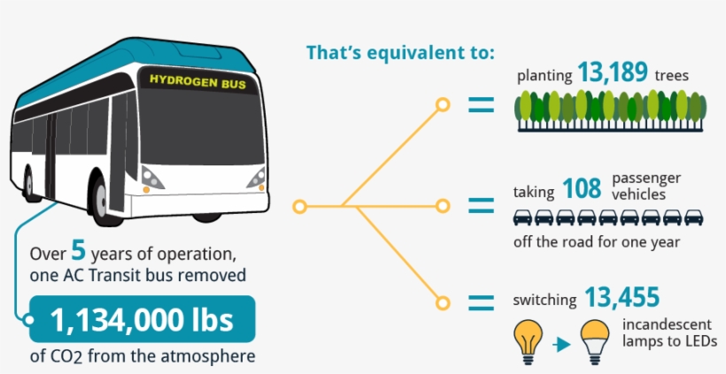 Over Five Years Of Operation, One Ac Transit Bus Removed - Diagram, transparent png download