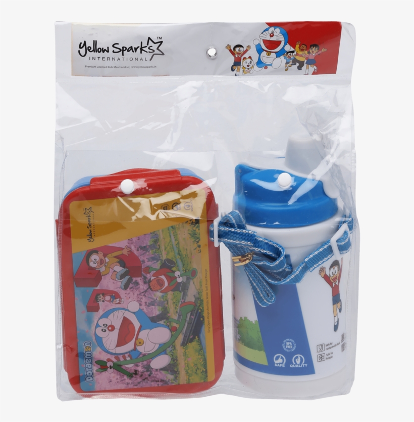 Unisex Doraemon Lunch Box And Water Bottle Combo Set - Baby Toys, transparent png download