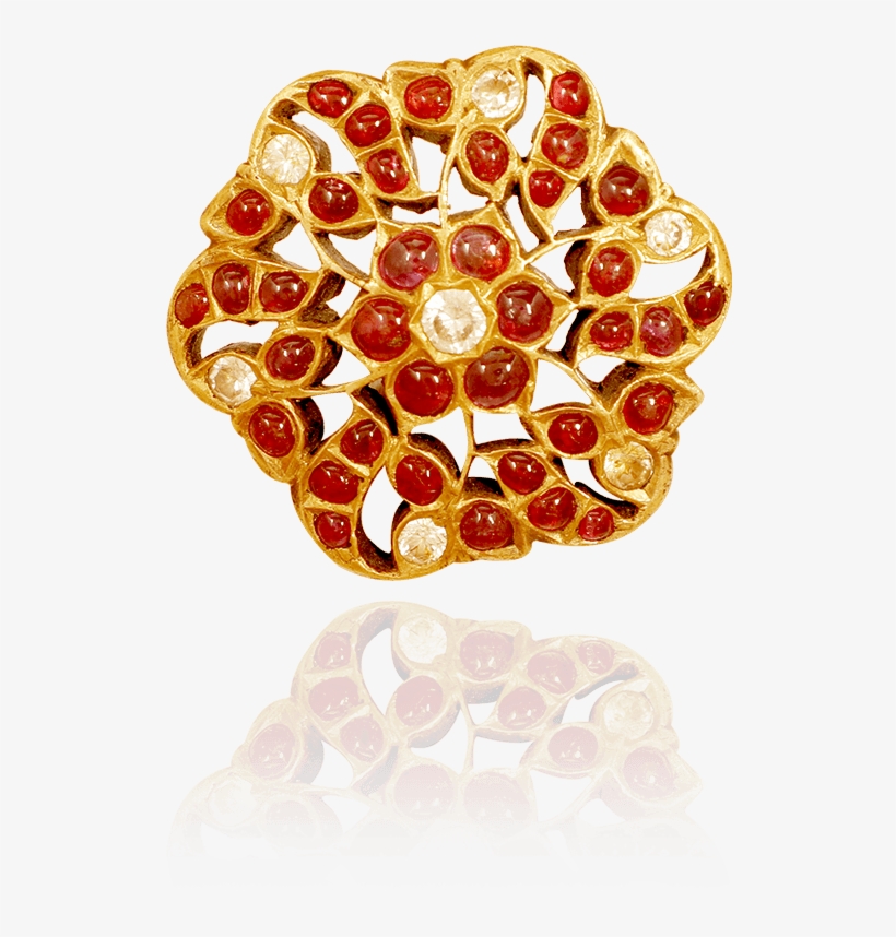 Enchanting Floral Rakodi Pendant - Ring, transparent png download