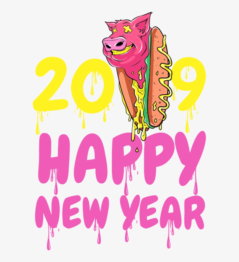 2019 Happy New Year - New Year T Shirt Design 2019, transparent png download