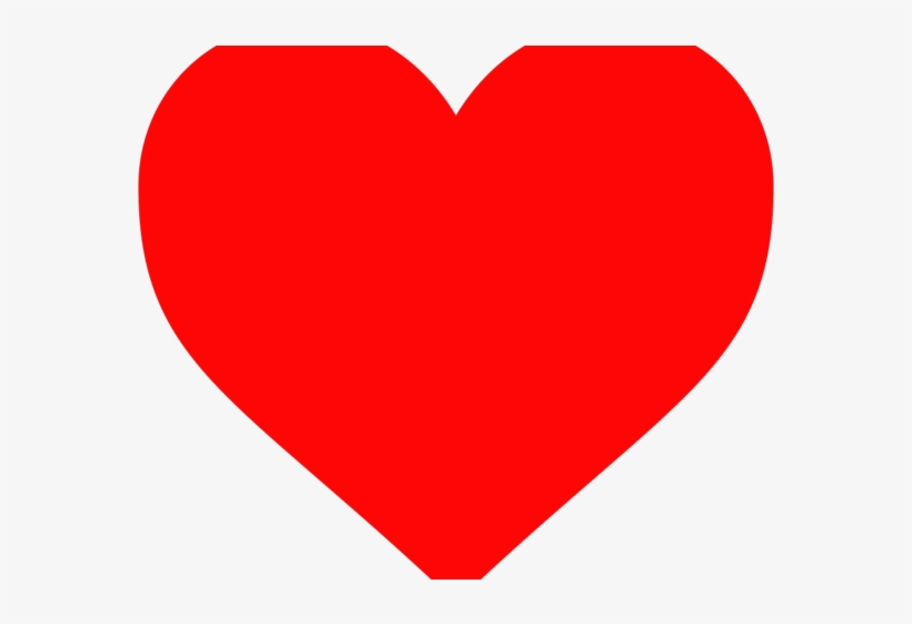 Heart Shaped Clipart Colored Shape - Love Heart, transparent png download