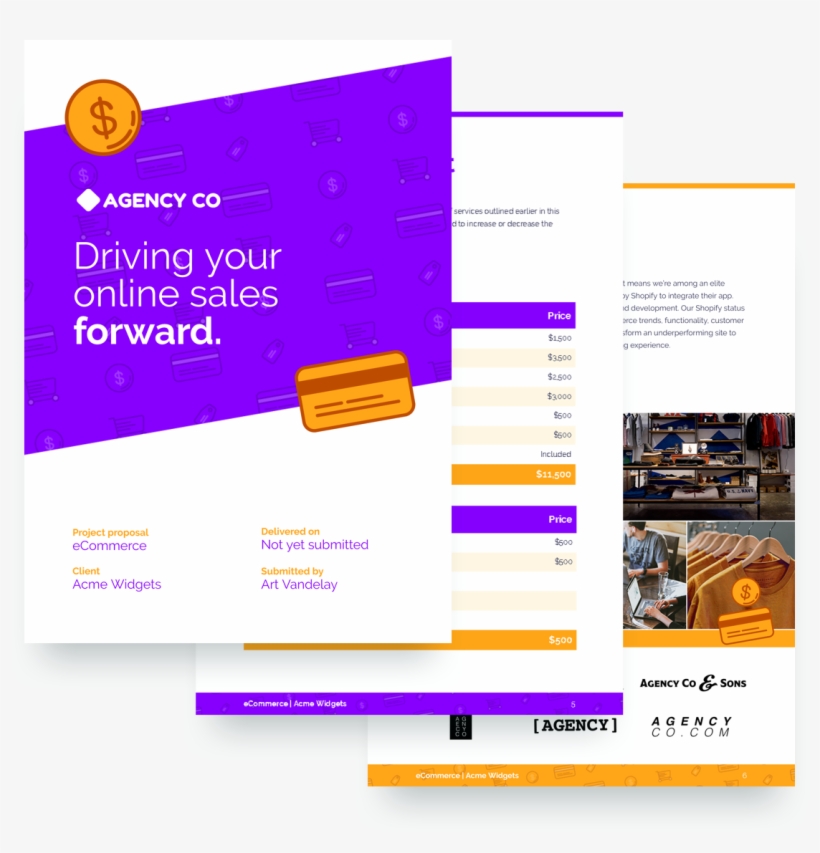 Ecommerce Proposal Template, transparent png download