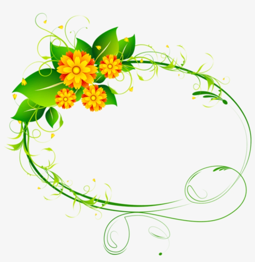 Free Png Download Floral Oval Decor Png Clip-art Clipart - Frame Floral Oval Png, transparent png download